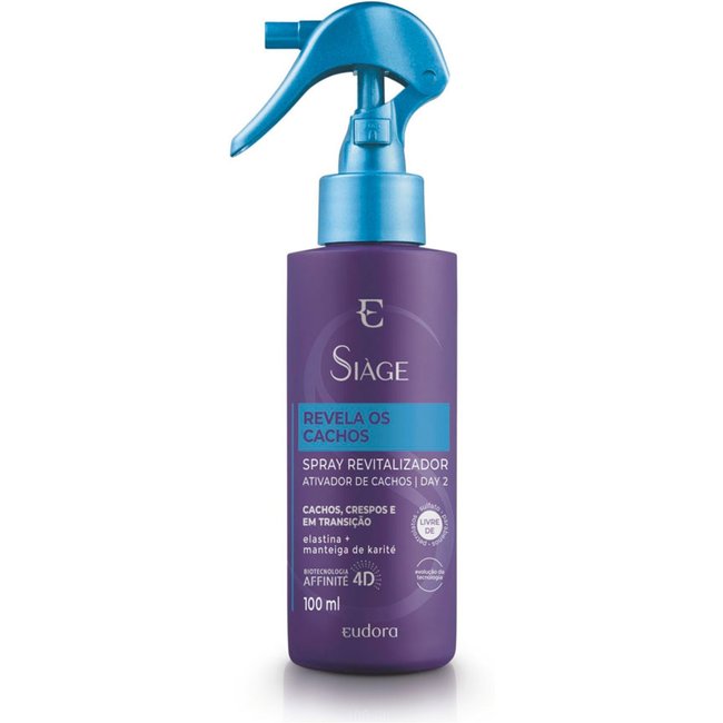 Spray Capilar Revitalizador Siàge Revela Os Cachos 100ml (Nova Versão)