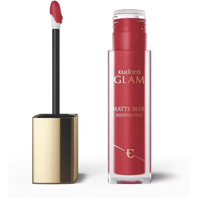 Batom Glam Matte Blur Segunda Pele Vermelho Fornalha 5,5ml