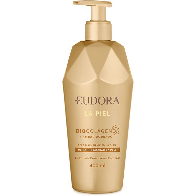 Hidratante Desodorante Corporal La Piel Ultra-Hidratação da Pele Âmbar Dourado 400ml