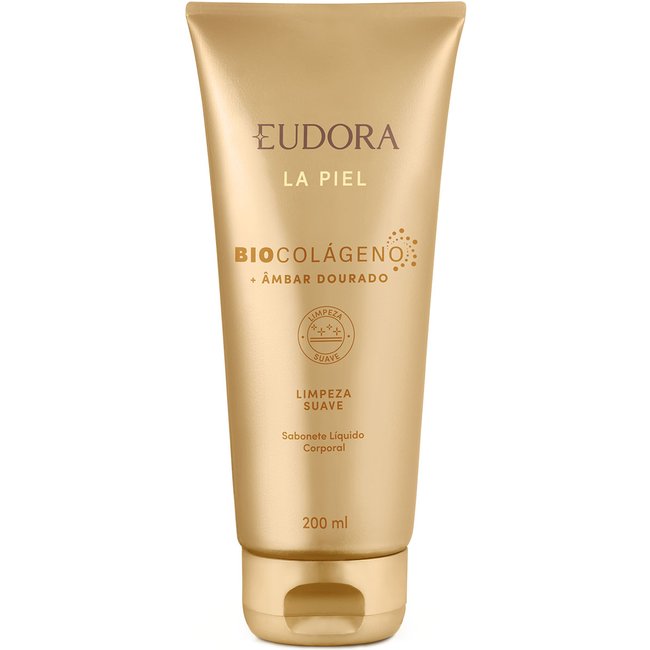 Sabonete Líquido Corporal La Piel Âmbar Dourado 200ml