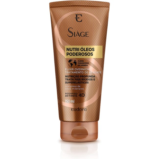 Elixir Capilar Tratamento Overnight Siàge Nutri Óleos Poderosos 150ml
