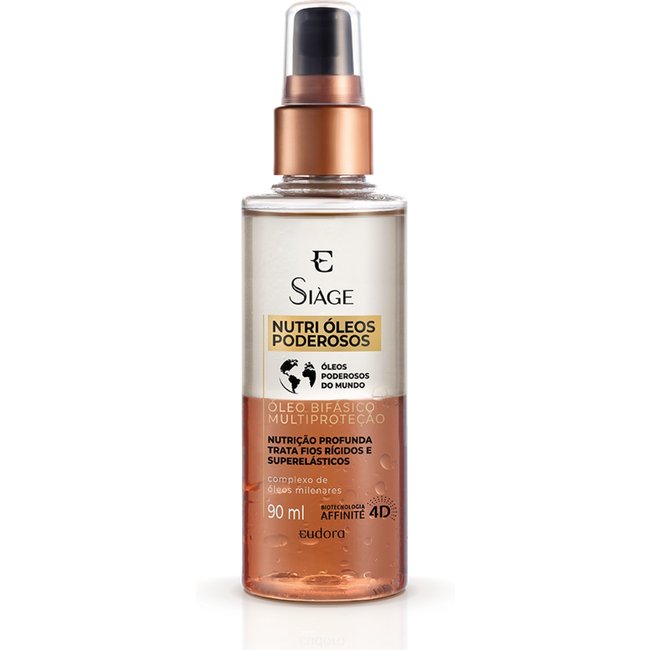 Óleo Bifásico Capilar Siàge Nutri Óleos Poderosos 90ml