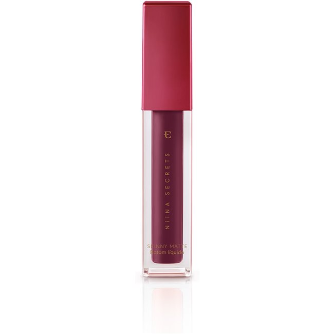 Batom Líquido Niina Secrets Skinny Matte Vinho Jasmin 4ml