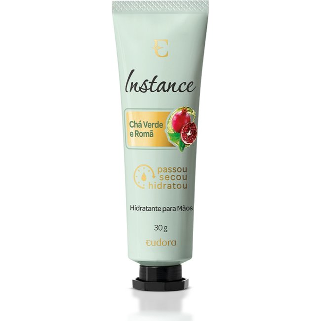 Creme Hidratante para Mãos Instance Chá Verde e Romã 30g