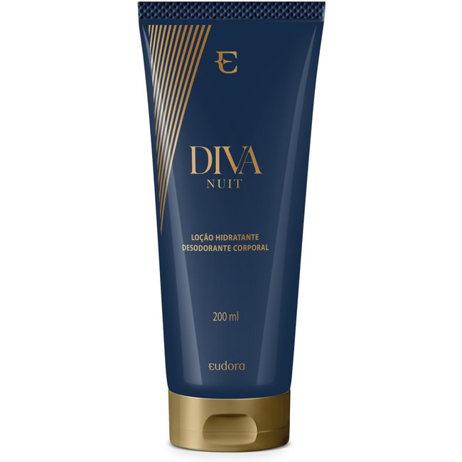 Loção Hidratante Desodorante Colônia Corporal Diva Nuit 200ml