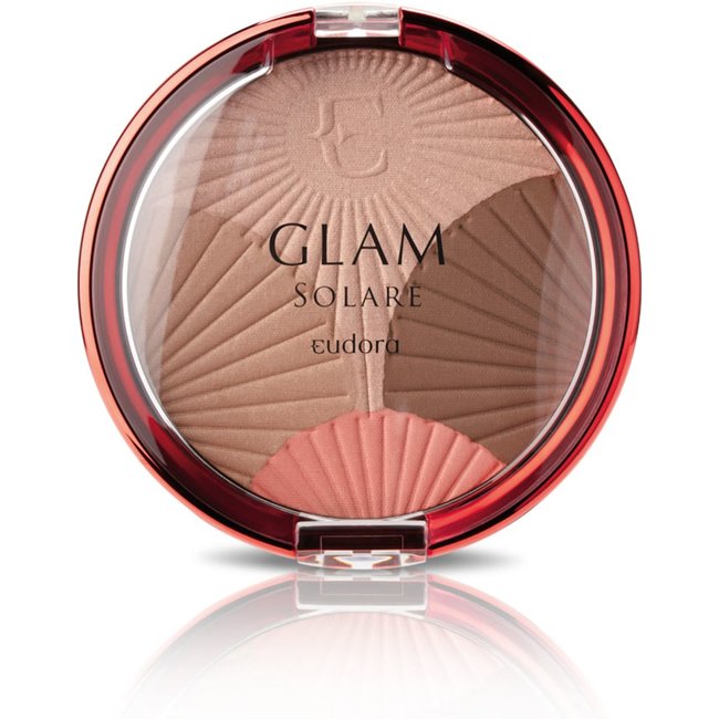 Bronzer em Pó 4 em 1 Eudora Glam Solare 16g