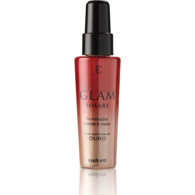 Iluminador Líquido Corpo e Rosto Eudora Glam Solare 50ml