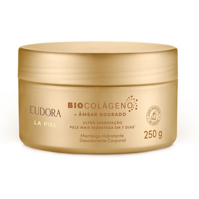 Manteiga Hidratante Desodorante Corporal La Piel Âmbar Dourado 250g