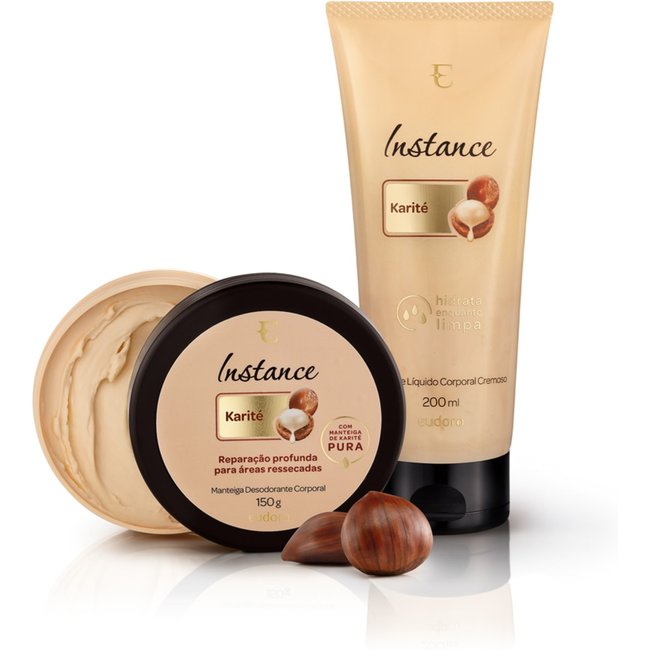 Kit Instance Karité Sabonete Líquido + Manteiga Corporal