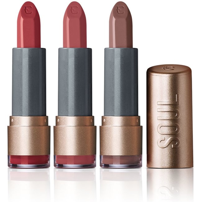 Kit 3 Batons Soul Kiss Me Hidratante Avelã + Rosa Atitude + Castanho Passarela