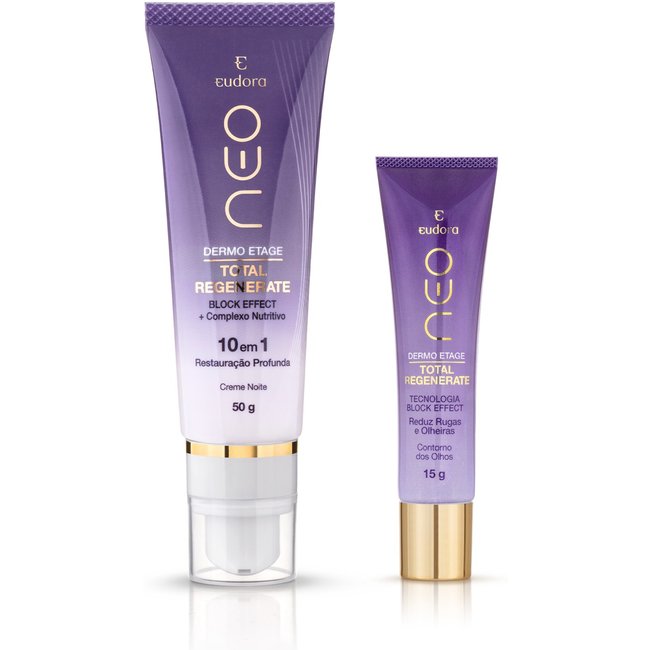 Kit Neo Dermo Etage Total Regenerate Noturno + Contorno dos Olhos