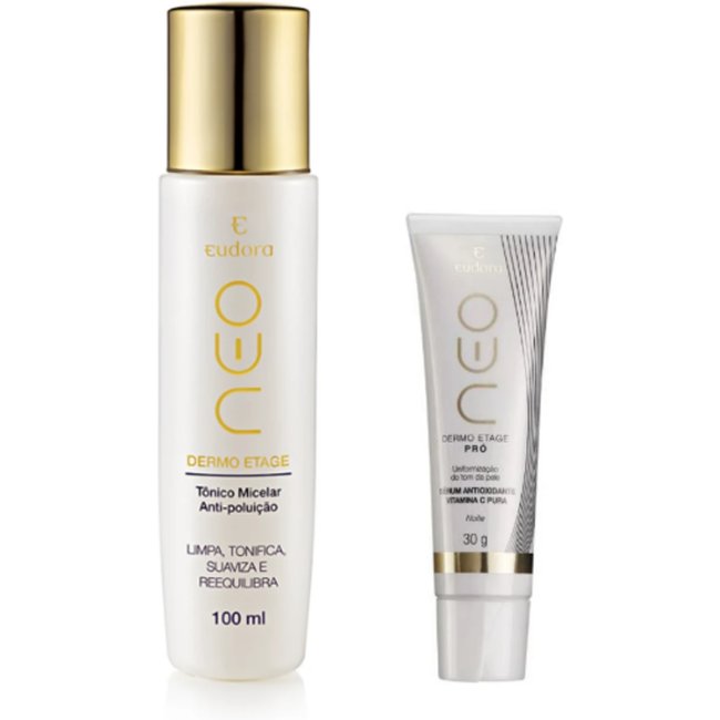 Kit Neo Dermo Etage Sérum Antioxidante Vitamina C Pura Neo + Solução Micelar
