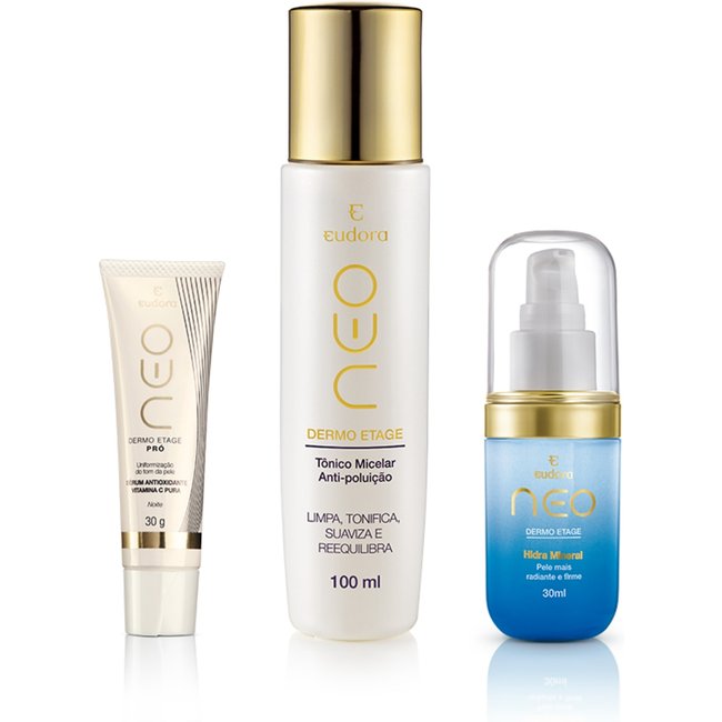 Kit Neo Solução Micelar + Vitamina C + Hidra Mineral