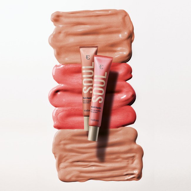 Kit 2 Blushs Líquidos Soul Pêssego Saudável + Rosa Coradinho
