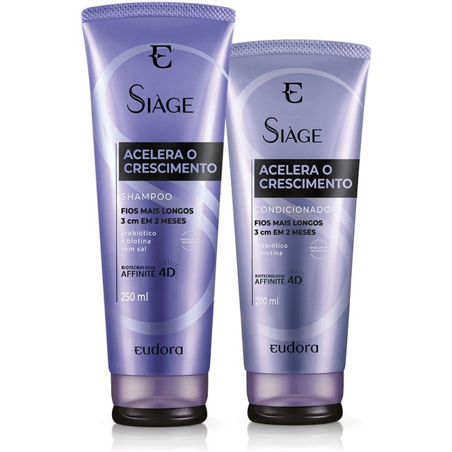 Kit Siàge Acelera o Crescimento Shampoo + Condicionador (Nova Versão)