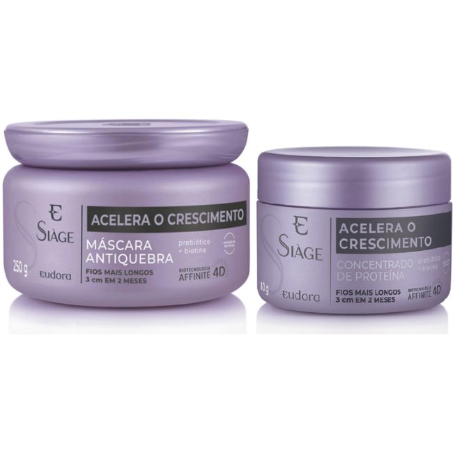 Kit Siàge Acelera o Crescimento Máscara + Creme Concentrado