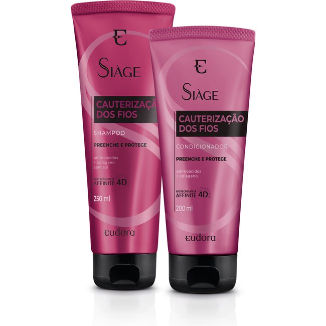 Kit Siàge Cauterização dos Fios Shampoo + Condicionador