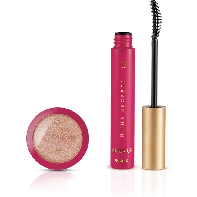 Kit Niina Iluminador Rosé + Máscara de Cílios Super Up