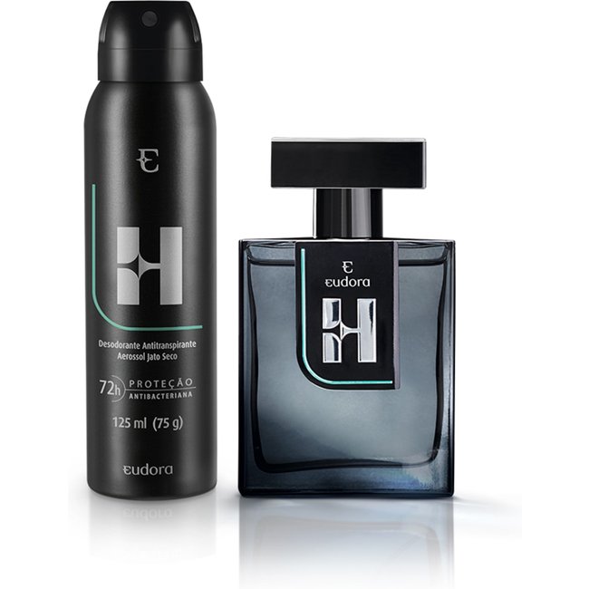 Kit Eudora H Colônia Desodorante + Desodorante Antitranspirante