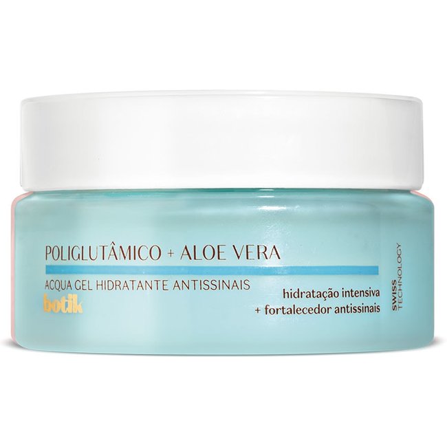 Acqua Gel Hidratante Antissinais Ácido Poliglutâmico + Aloe Vera Botik 50g