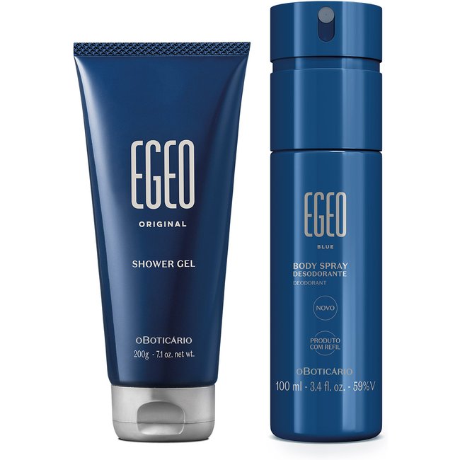 Combo Presente Egeo: Shower Gel Egeo 200g + Body Spray Egeo Blue 100ml