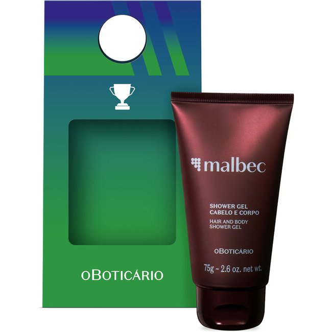 Combo Presente Malbec Shower Gel 75g + Cartão-Presente