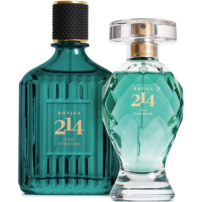 Combo Botica 214 Fiji Paradise: Eau De Parfum Masculino 90ml + Eau De Parfum Feminino 75ml