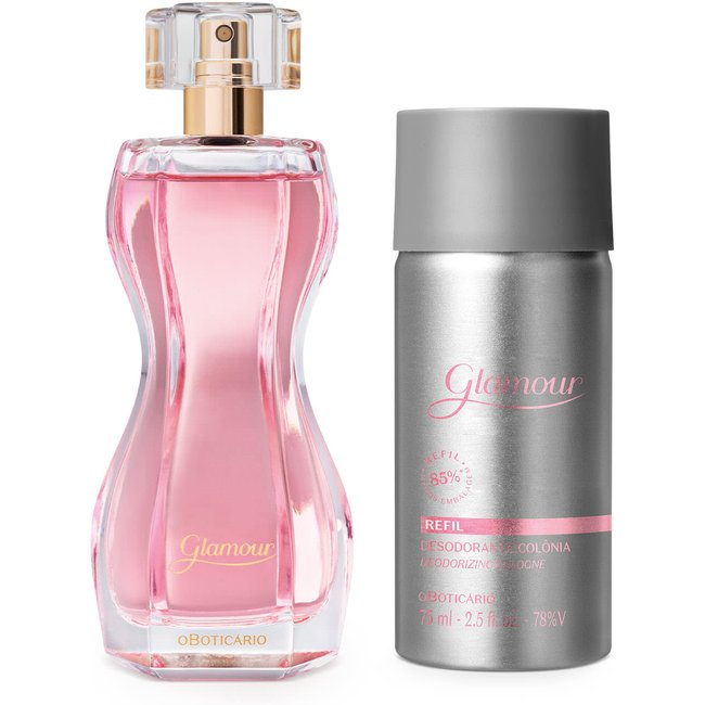 Combo Glamour: Desodorante Colônia 75ml + Refil 75ml