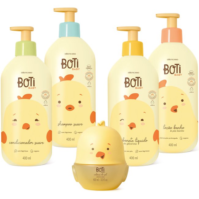 Combo Boti Baby Banho Completo (5 itens)