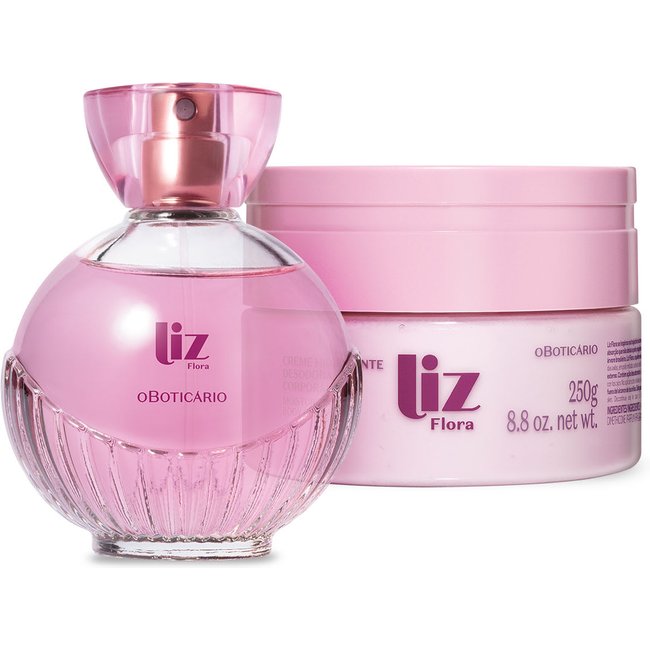 Combo Presente Liz Flora: Desodorante Colônia 100ml + Hidratante Desodorante 250g