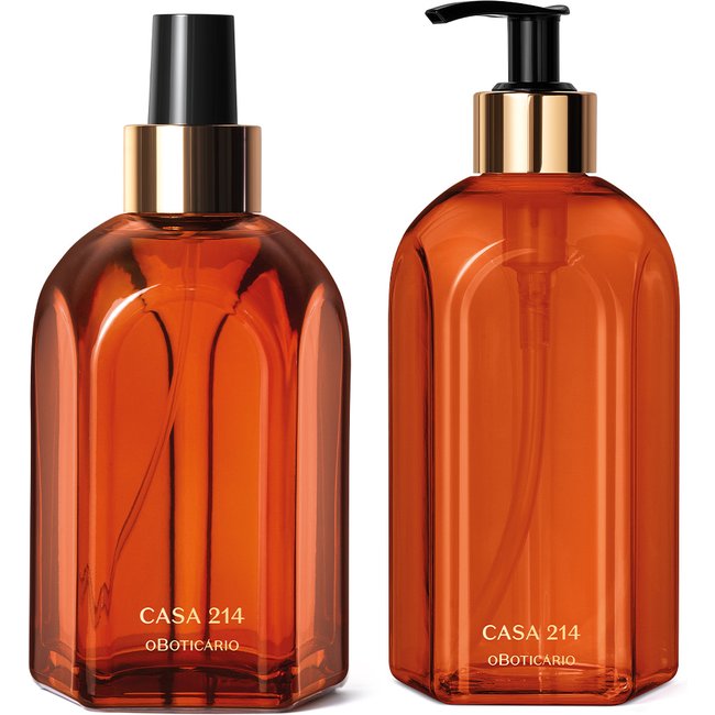 Combo Casa 214 Vanilla Sublime: Aromatizador de Ambientes 250ml + Sabonete Líquido 400ml