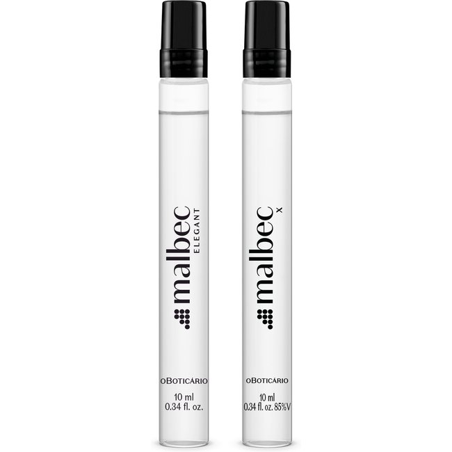 Combo Desodorante Colônia: Malbec X 10ml + Malbec Elegant 10ml