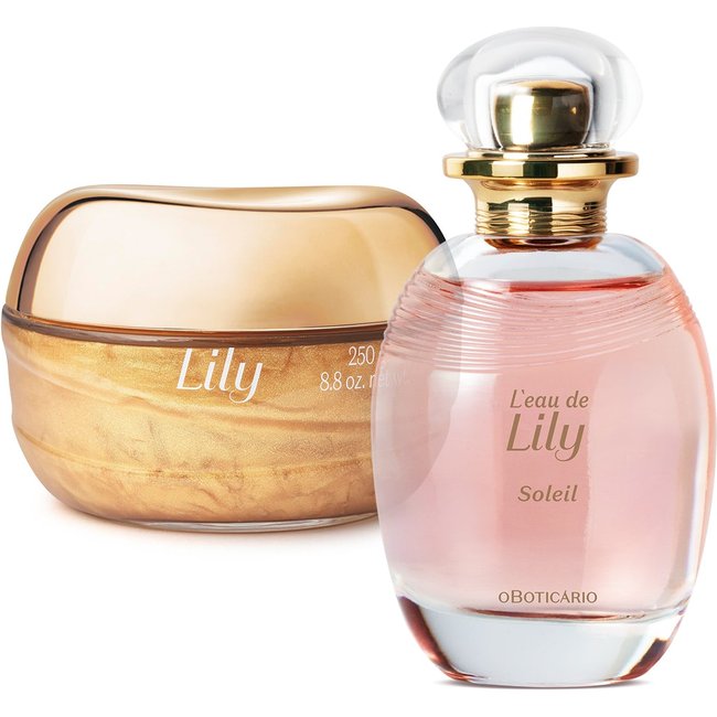 Combo L'eau de Lily Soleil: Desodorante Colônia 75ml + Geleia Corporal 250g