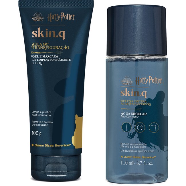 Combo Skin q. Quem Disse, Berenice? Harry Potter: Água Micelar 110ml + Gel de Limpeza Facial 2 em 1 100g
