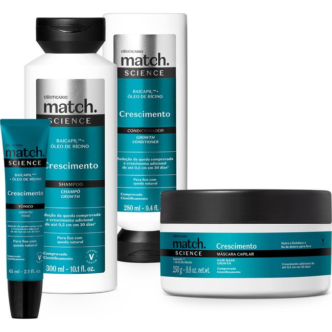 Combo Match Science Crescimento (4 itens)