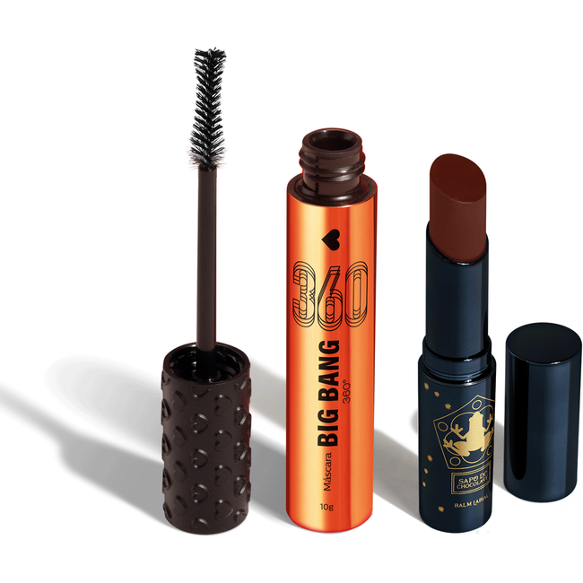 Combo Quem Disse, Berenice?: Balm Labial Marrom Harry Potter 3,2g + Máscara de Cílios Big Bang10g