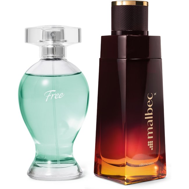 Combo Desodorante Colônia : Malbec X 100ml + Boticollection Free 100ml