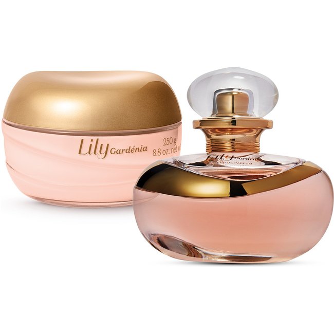 Combo Lily Gardénia: Eau De Parfum 75ml + Creme Acetinado Corporal 250g