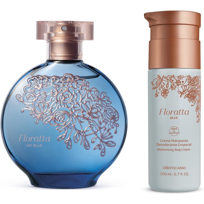 Combo Floratta: My Blue Desodorante Colônia 75ml + Creme Hidratante Desodorante Corporal 200ml