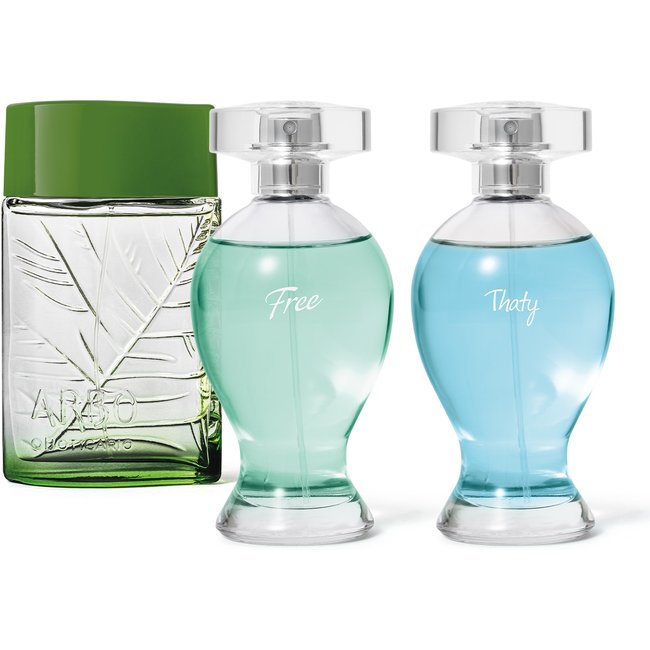 Combo Desodorante Colônia: Arbo Puro 100ml + Boticollection Free 100ml + Boticollection Thaty 100ml