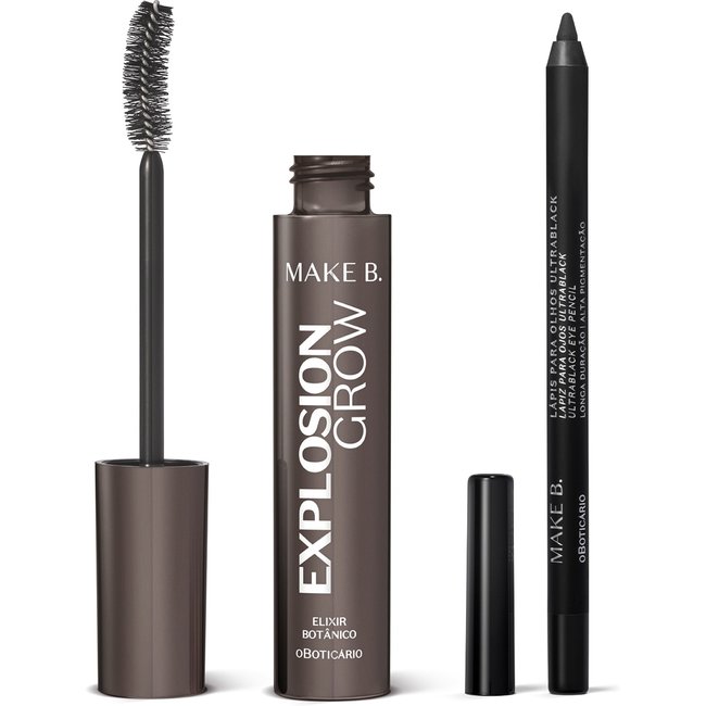 Combo Make B.: Lápis para Olhos 1,2g + Máscara para Cílios 10g