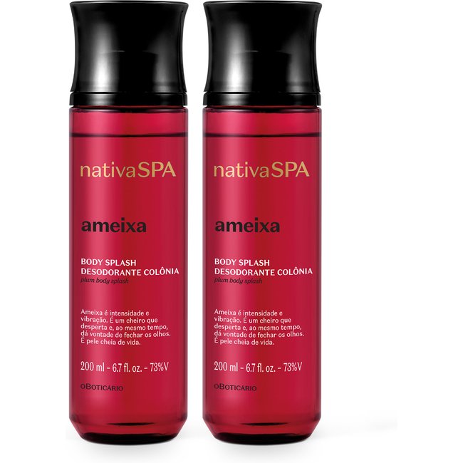 Combo Nativa SPA Ameixa: Desodorante Colônia Body Splash 2x 200ml