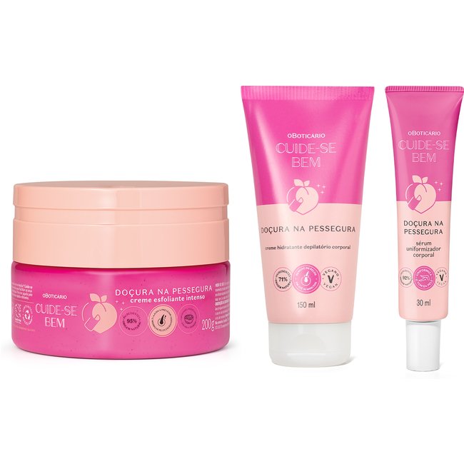 Combo Passou, Depilou: Creme Esfoliante 200g + Creme Depilatório 150ml + Sérum Uniformizador 30ml