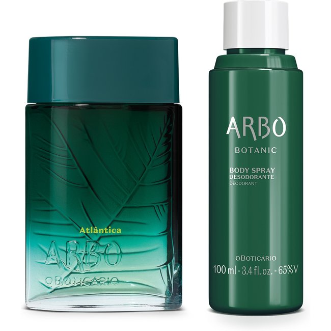 Combo Arbo: Atlântica Desodorante Colônia 100ml + Body Spray Botanic 100ml