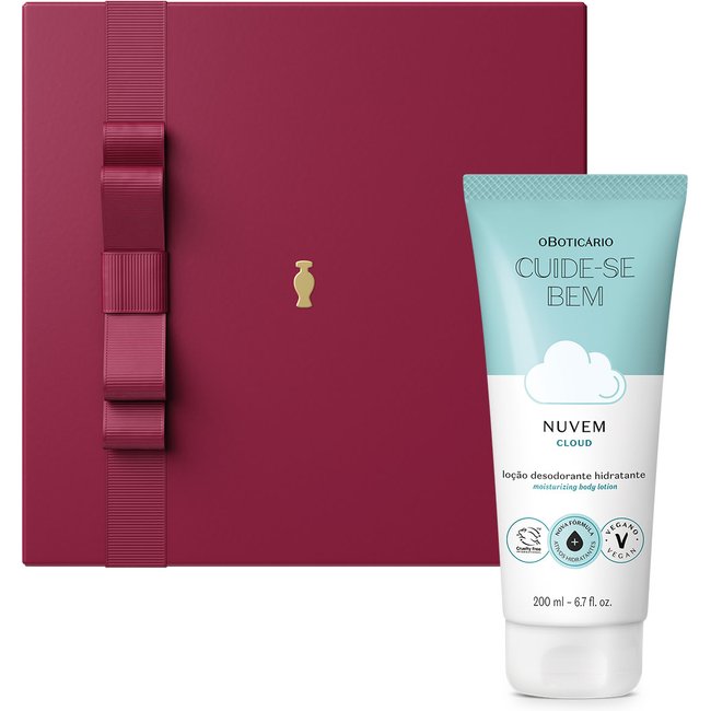 Combo Presente Cuide-se Bem Nuvem: Loção Corporal 200ml + Caixa de Presente