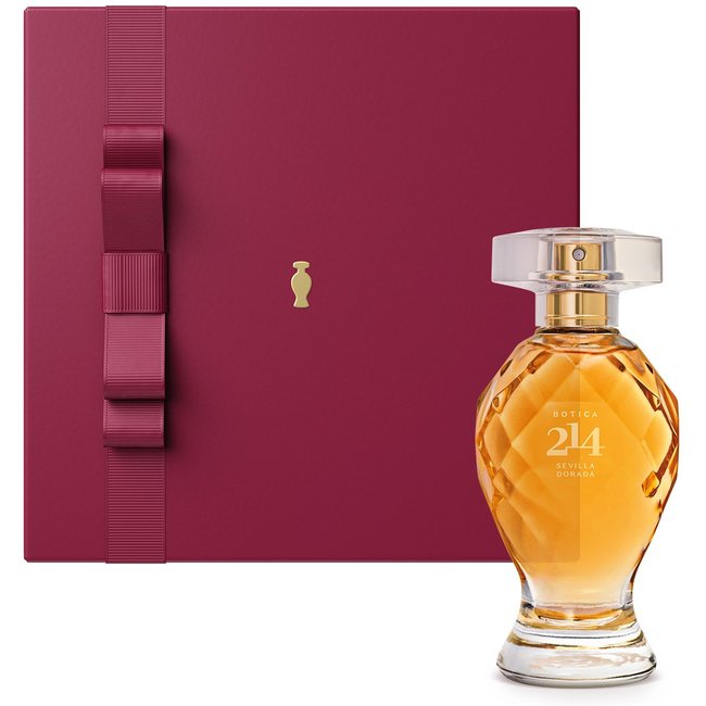 Combo Botica 214 Sevilla Dorada: Eau de Parfum Floral Frutal 75ml + Caixa de Presente