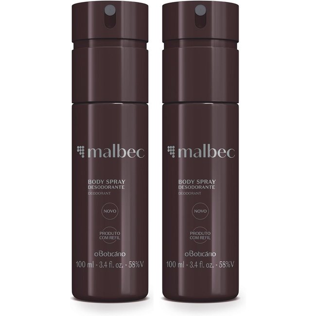 Combo Malbec: Desodorante Body Spray 2x100ml
