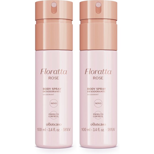 Combo Floratta Rose: Desodorante Body Spray 2x100ml