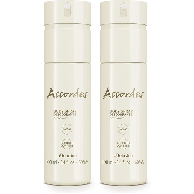 Combo Accordes: Desodorante Body Spray 2x100ml