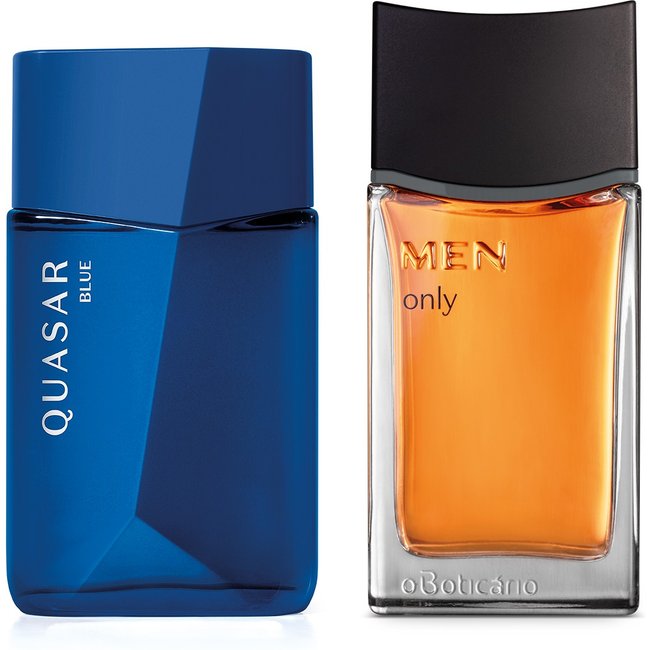 Combo Desodorante Colônia Masculino: Quasar Blue 100ml + Men Only 100ml